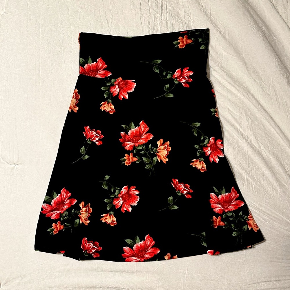 Colette Mali Brushed Knit Floral skirt